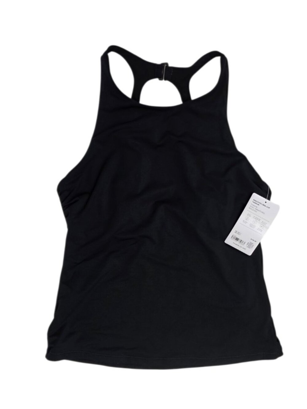 Athleta Maldives Bra Cup Tankini Top, Black, Underwire, Swimsuit, Size 38 B/C